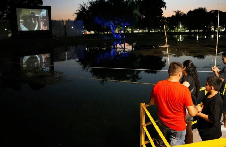 Este domingo, cine y cumbia en el Lago San Miguel