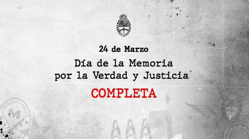 El Gobierno difundió un video por el 24 de Marzo y reivindicó la “Memoria completa”