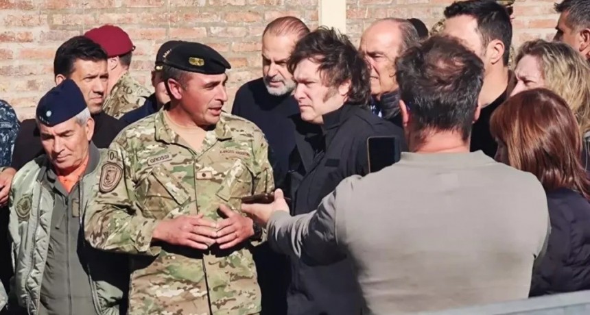 El Presidente viajó a Bahía Blanca para monitorear la asistencia a las víctimas de la tragedia