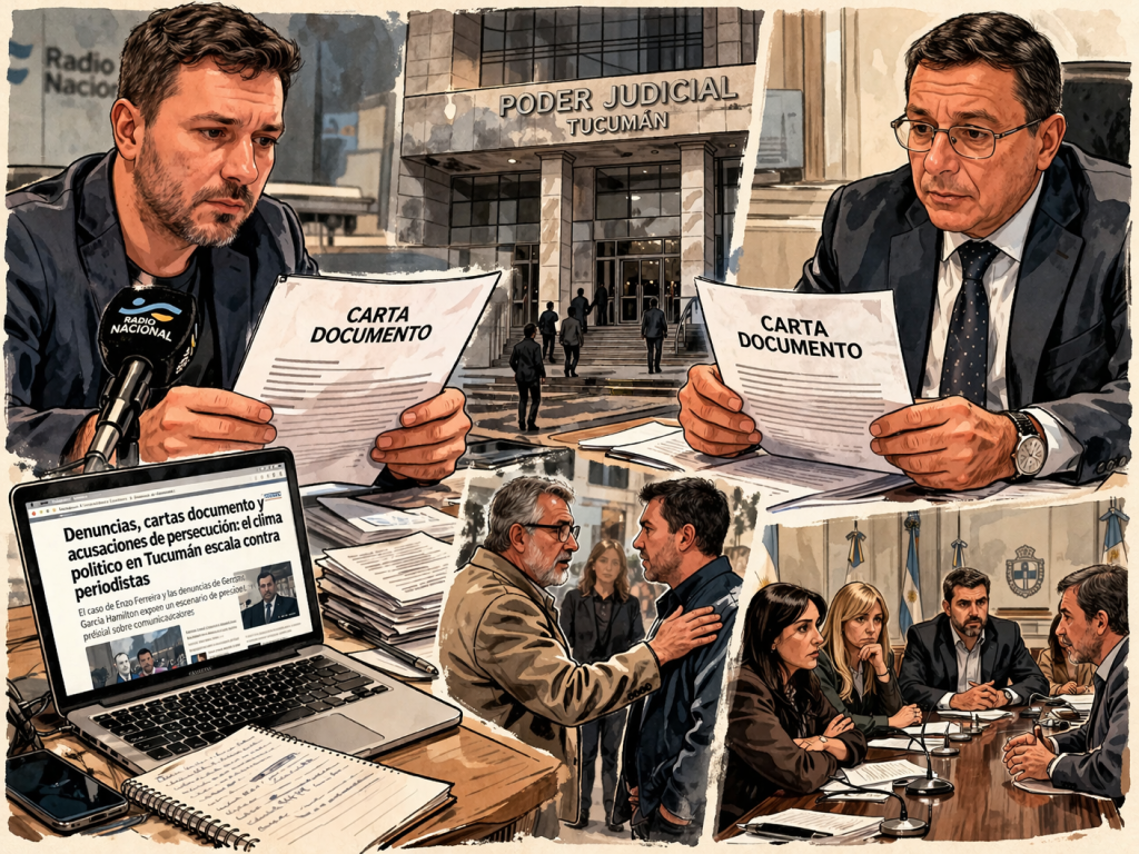 Denuncias, cartas documento y acusaciones de persecuci&oacute;n: el clima pol&iacute;tico en Tucum&aacute;n escala contra periodistas