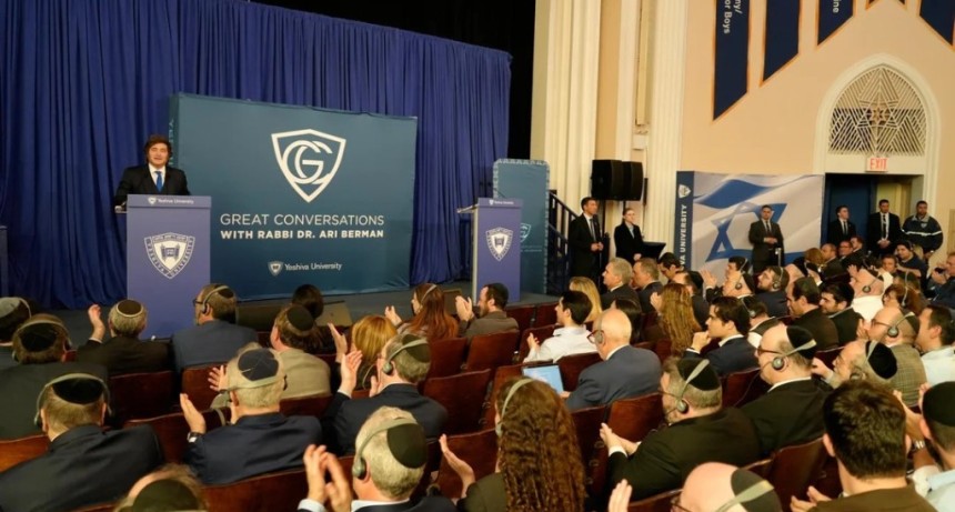 Javier Milei en Nueva York: "Ir&aacute;n es nuestro enemigo" y se declar&oacute; "el presidente m&aacute;s sionista del mundo"