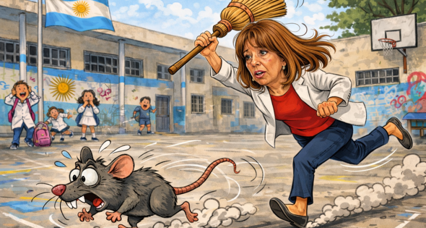 Ratas en las aulas de la Escuela Normal: Montaldo admiti&oacute; que la desinfecci&oacute;n del viernes 