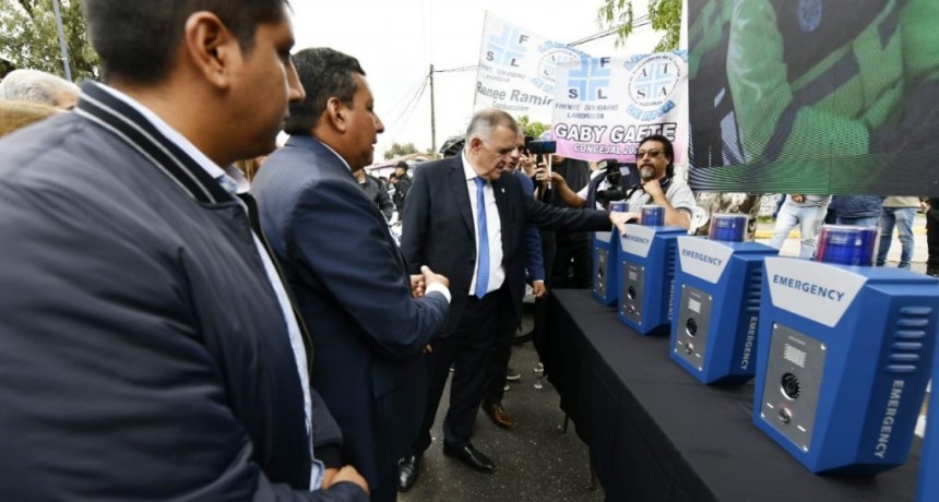 Banda del Río Salí: Con la presencia de Osvaldo Jaldo se entregaron vehículos y sistemas de seguridad
