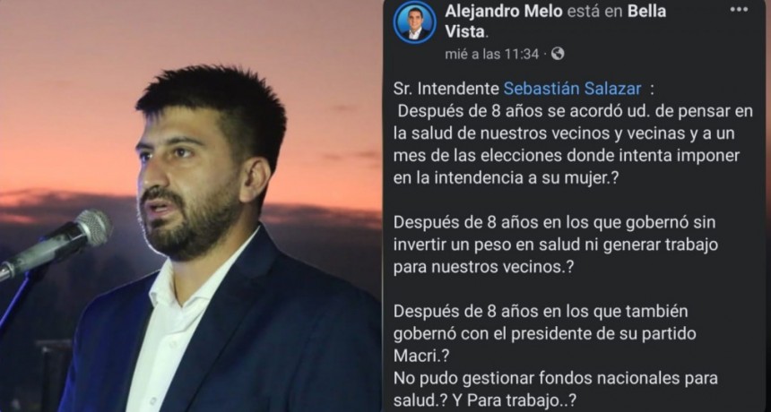 “Están hablando de su propia torpeza”, Salazar le respondió al candidato opositor