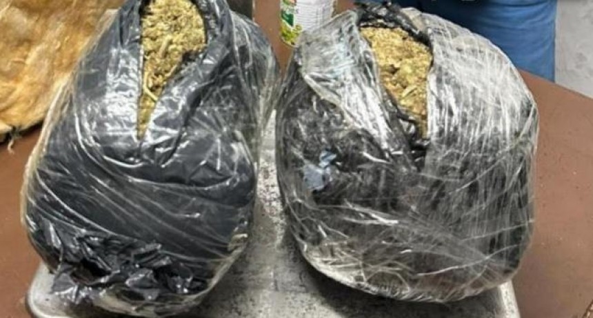 Secuestran más de 2 kilos de marihuana en el Paraje Molle Yaco