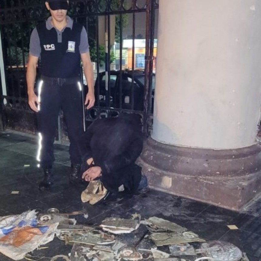 La PPC atrapó a un ladrón en el Cementerio del Norte