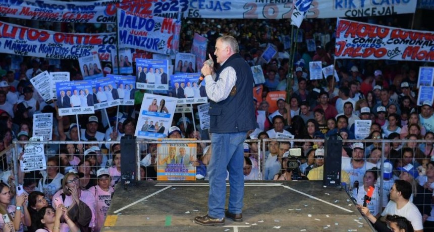 Ante una multitud, Jaldo acompañó a Raquel Graneros en el lanzamiento de su candidatura a intendenta