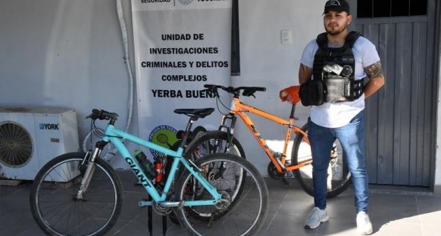 Secuestran tres bicicletas y dos iPhone robados en Yerba Buena y Capital