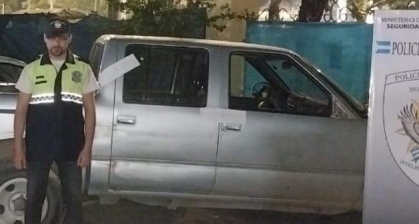 Tras un raid recuperan una camioneta robada