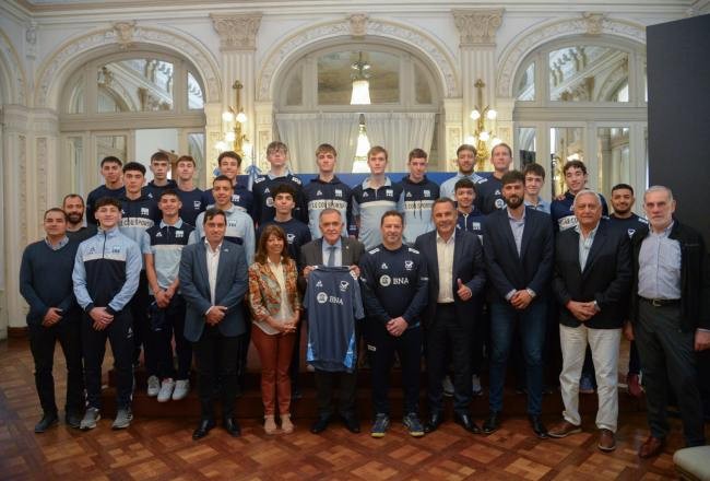Jaldo recibió a la selección Sub-19 Argentina de Voleibol