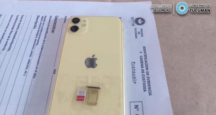 Le robaron el celular y la polic&iacute;a lo recuper&oacute;