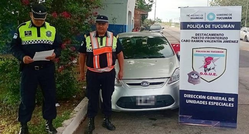 Operativo Lapacho: detectan un auto robado y aprehenden a su conductor