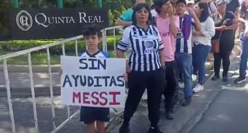 Así recibieron a Messi en su llegada a Monterrey con Inter Miami