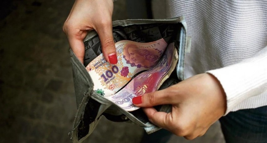 El salario formal acumula una caída del 23,9% en cuatro meses