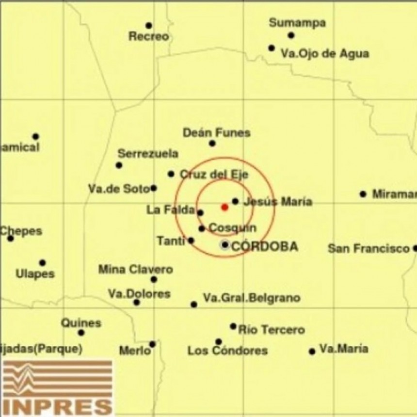 Un fuerte sismo sacudió a varias ciudades de Córdoba