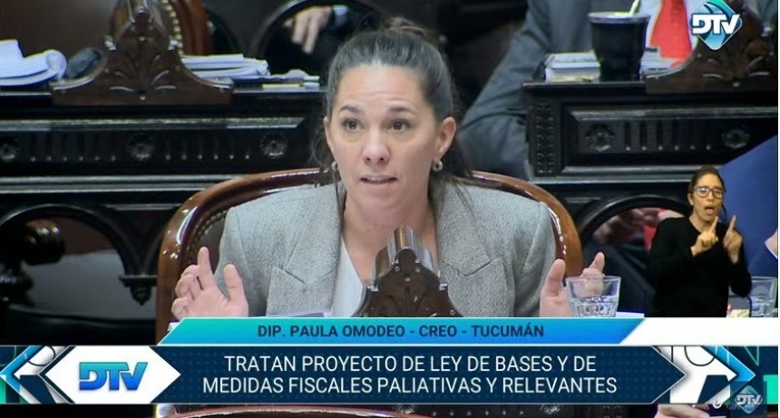 Omodeo contra la oposición en Diputados: “ a ustedes no les conviene que la gente no dependan de ustedes, los quieren arrodillados, los quieren marchando por un plan”
