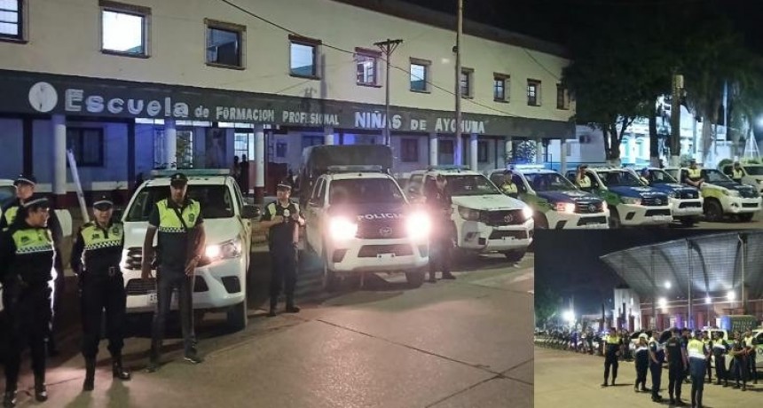 La Unidad Regional Este lanzó un importante operativo en su jurisdicción