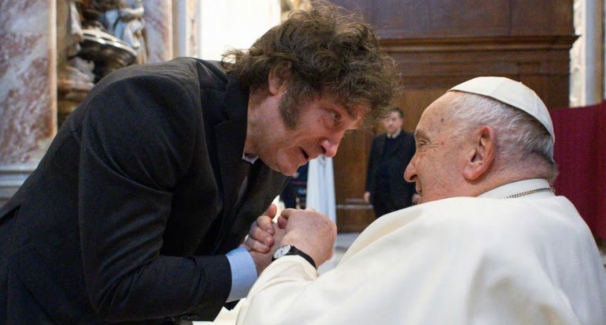 Milei viaja al Vaticano para el funeral del Papa Francisco