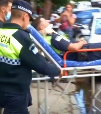 Protesta de jubilados en PAMI: empujones y un polic&iacute;a herido