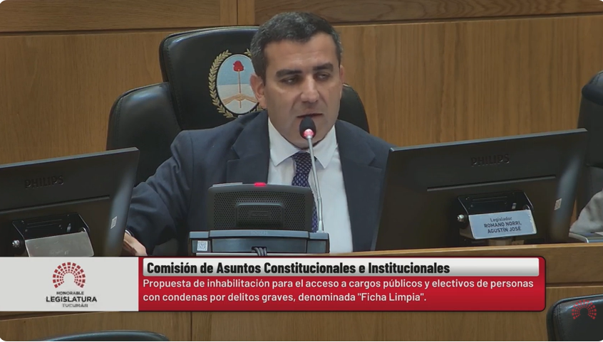 Ficha Limpia en Tucum&aacute;n: Romano Norri acompa&ntilde;a el "paso adelante" pero cuestiona el control pol&iacute;tico del registro