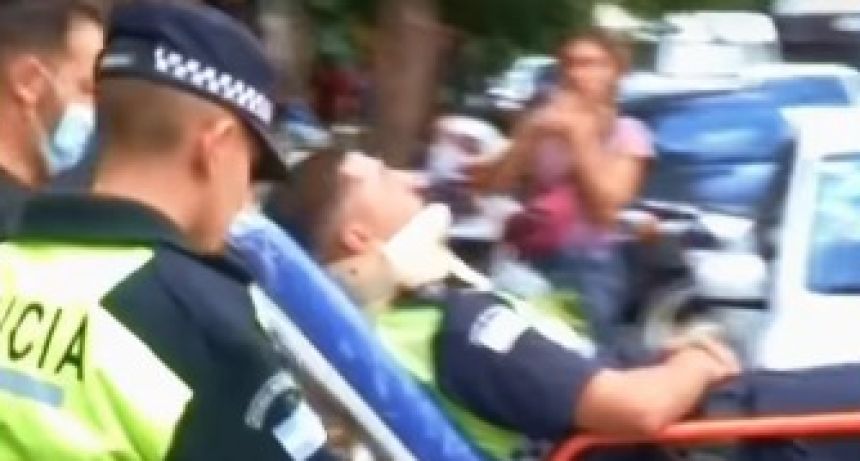 Protesta de jubilados en PAMI: empujones y un polic&iacute;a herido