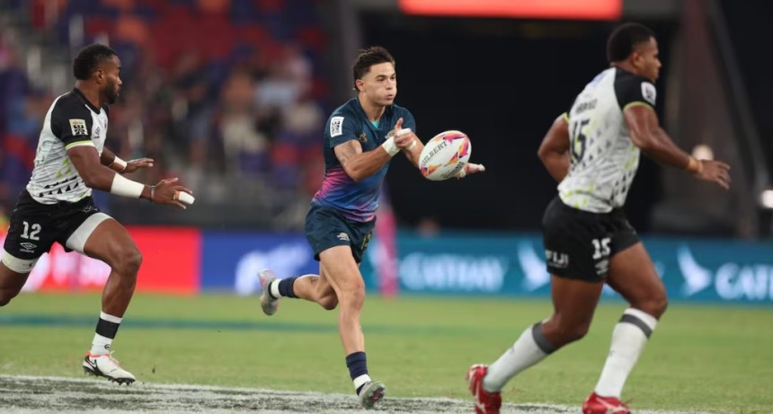 Seven de Hong Kong: triunfazo de Los Pumas 7s ante Fiji y ahora enfrentar&aacute;n a Espa&ntilde;a en semis