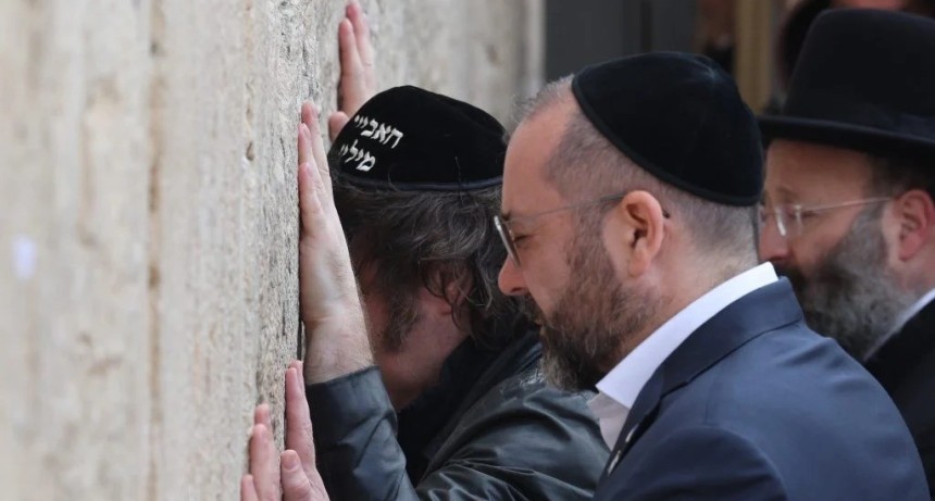 Milei en Israel: visita al Muro de los Lamentos y reuni&oacute;n con Netanyahu por el traslado de la embajada a Jerusal&eacute;n