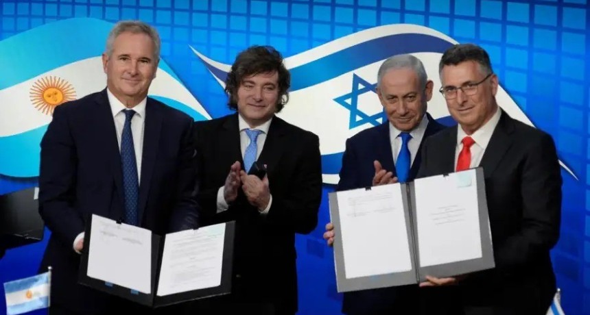 Argentina e Israel firman tres memorandos de entendimiento: cooperaci&oacute;n antiterrorista, inteligencia artificial y vuelos directos