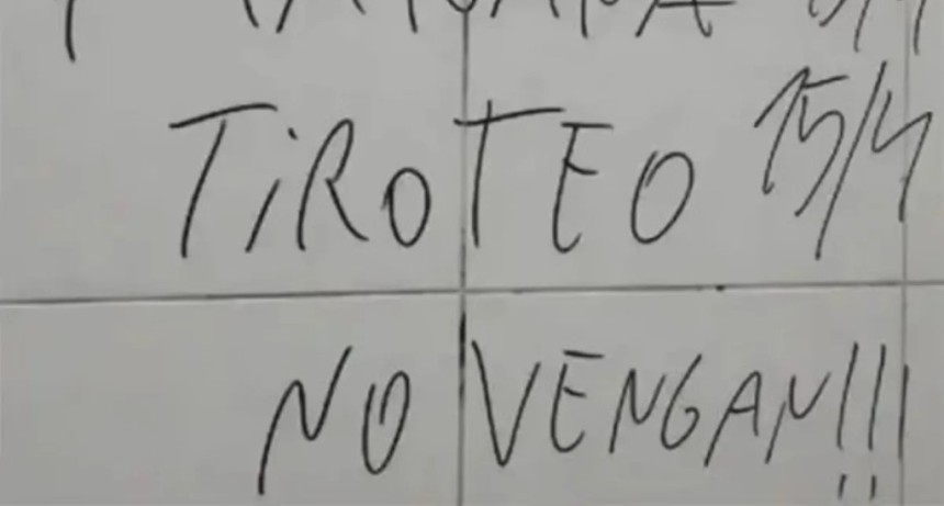 Una amenaza escrita en el Colegio Kinder encendi&oacute; las alarmas en las &uacute;ltimas horas del domingo