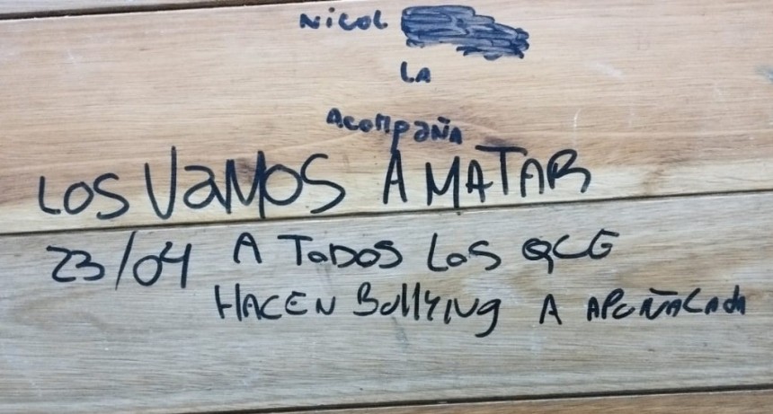 Amenazas en un colegio de La Florida: una adolescente exhibi&oacute; un pu&ntilde;al en clase y hallaron mensajes contra el bullying
