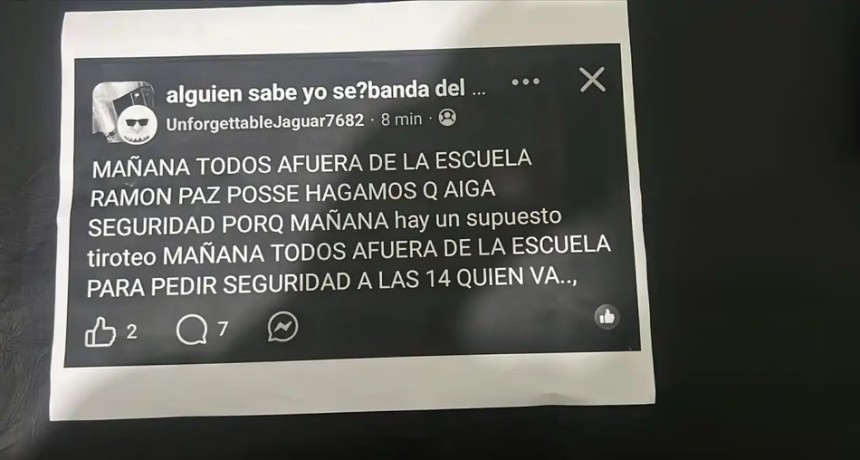 Seis escuelas de Tucum&aacute;n recibieron amenazas de tiroteo en una misma ma&ntilde;ana: intervino la Polic&iacute;a