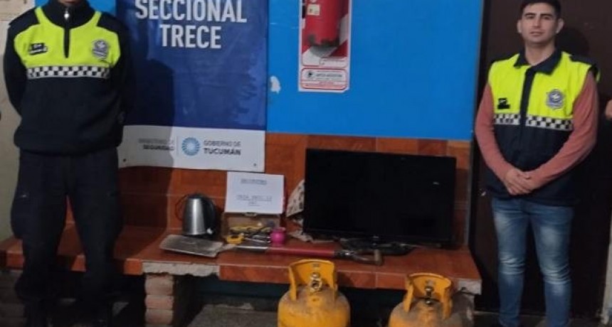 Recuperan garrafas y electrodomésticos que habían sido robados