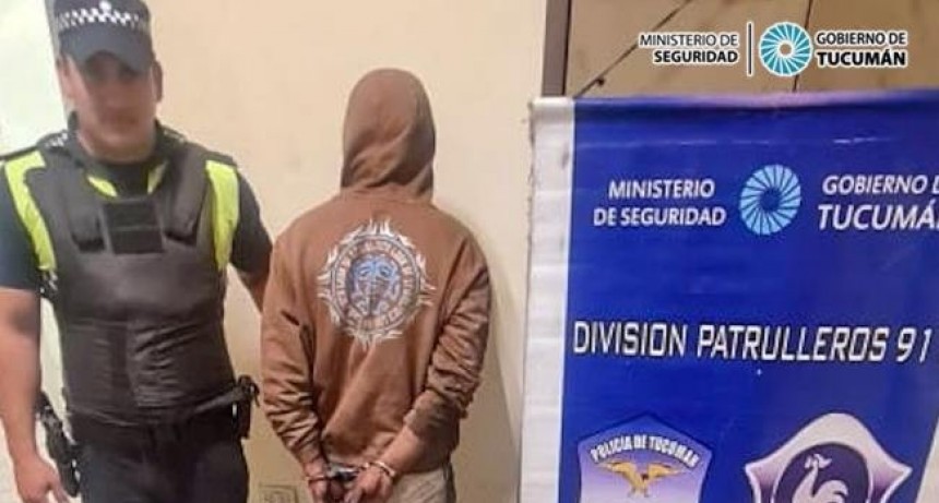 Secuestran una “tumbera” y aprehenden a un hombre que atemorizada a vecinos