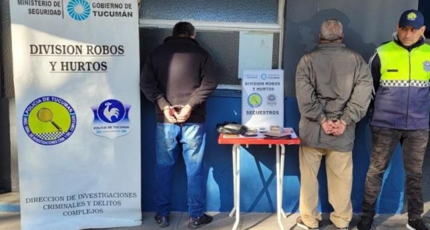 Atrapan in fraganti a dos conocidos delincuentes por estafas en la zona bancaria