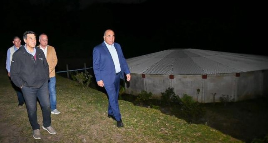El Gobernador supervisó obras en Raco