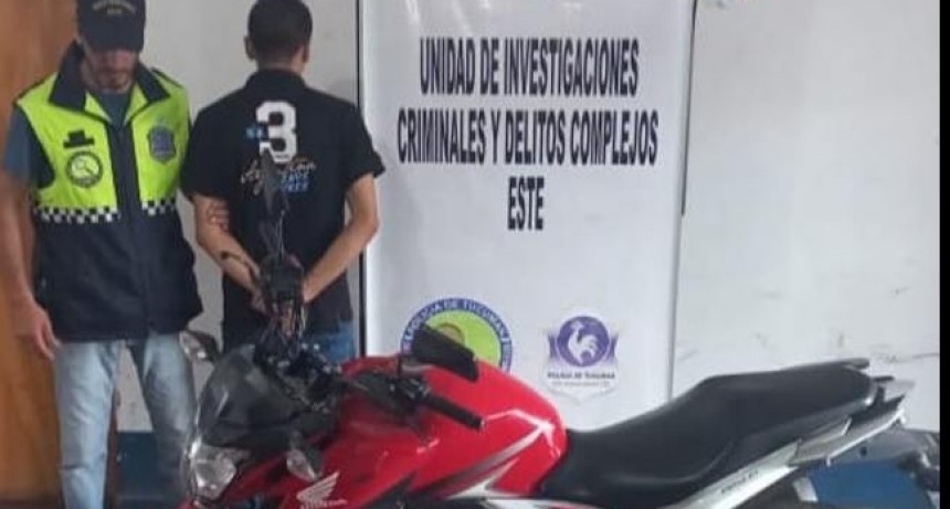 Conducía una motocicleta con pedido de secuestro por robo