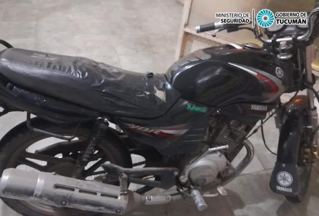 Durante recorridos de prevención recuperan una motocicleta robada