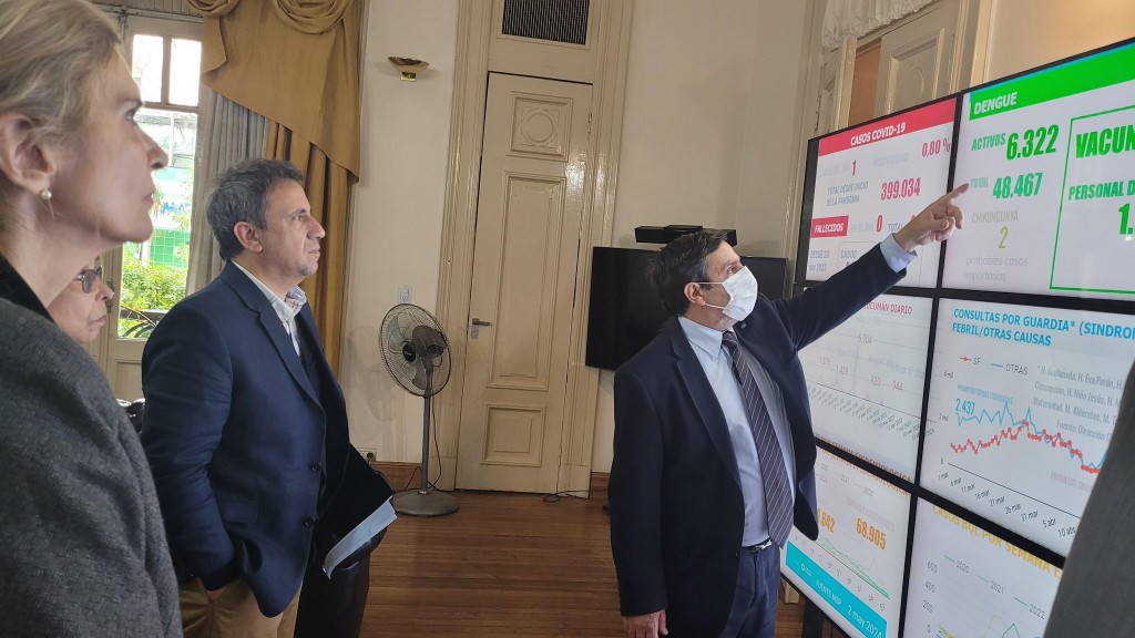 Elías de Pérez y Seleme analizaron junto al Ministro de Salud la propuesta de una ONG para combatir el dengue