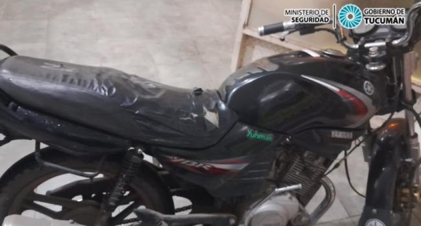 Durante recorridos de prevención recuperan una motocicleta robada