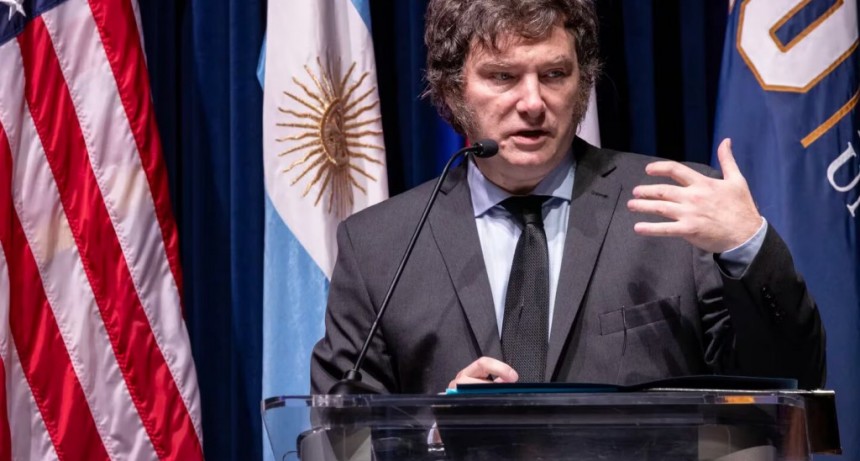 Milei expone de economía en el Foro del Instituto Milken