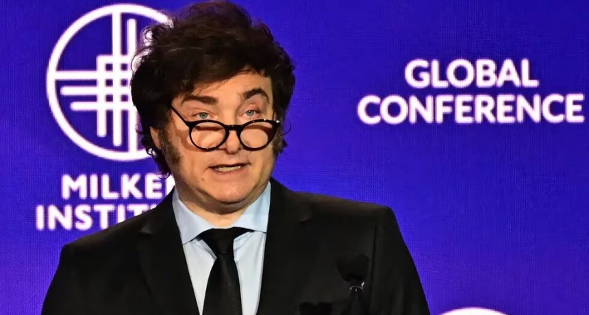 Javier Milei en Los Ángeles: 