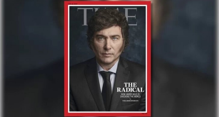 Milei en la portada de la revista Time