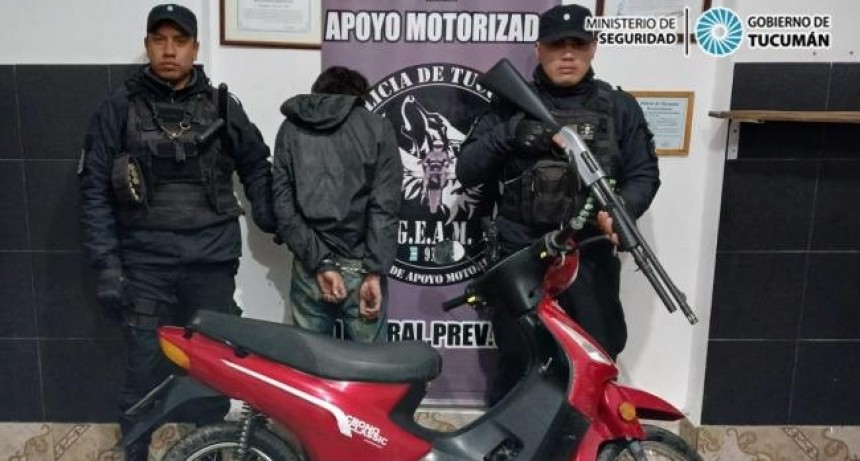 Robó una moto y lo atraparon cuando intentaba huir