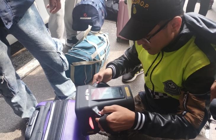 Operativo antidrogas en terminal tucumana: allanan colectivos y paquetes con perros entrenados