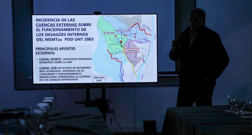 Presentan un diagnóstico clave para modernizar el sistema de desagües pluviales de San Miguel de Tucumán