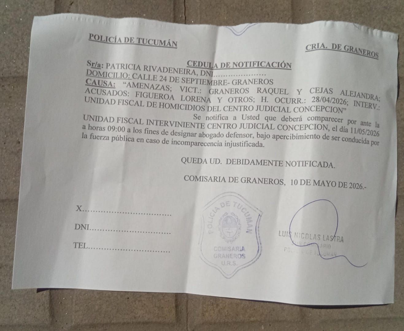 Denuncia en Graneros: citaron a vecinas que buscaban reclamar subsidios y obras a la intendenta