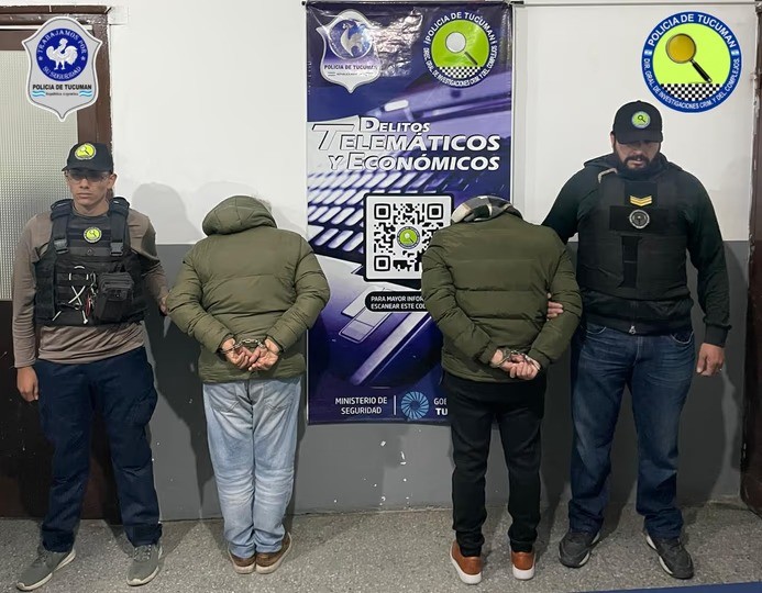 Padre e hijo detenidos en allanamiento por estafas: usaban billetes ap&oacute;crifos y tarjetas bancarias de terceros