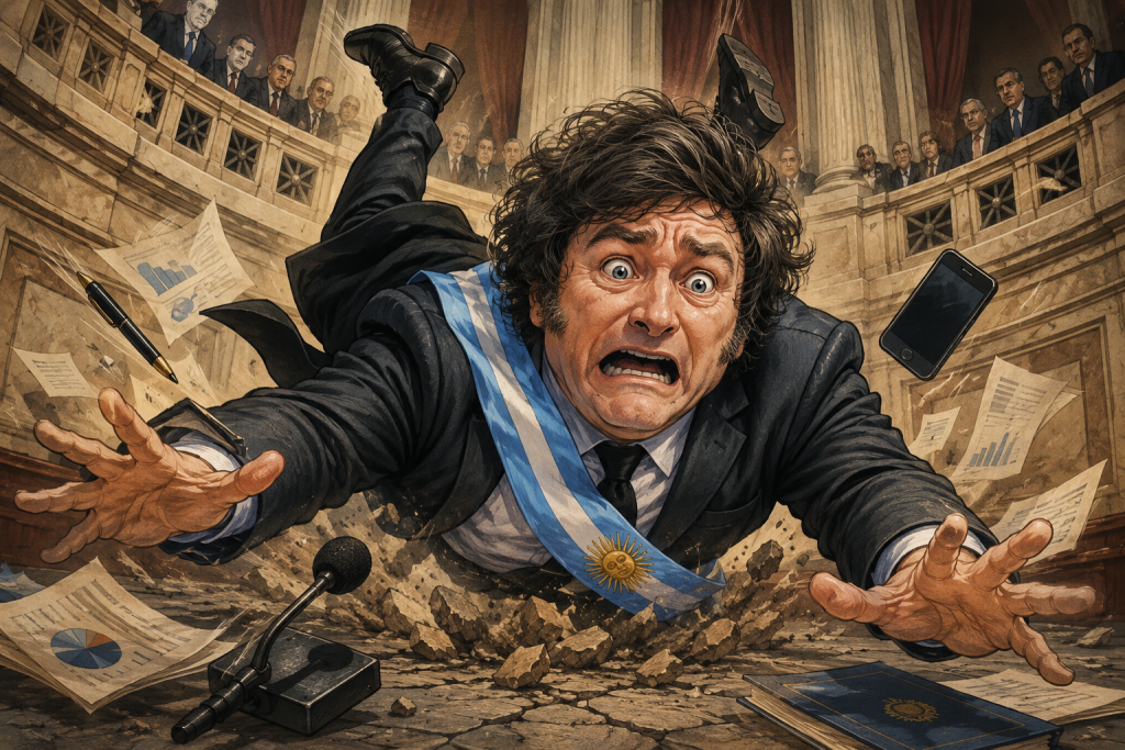 Imagen de Javier Milei: fuerte ca&iacute;da del Presidente en el ranking latinoamericano