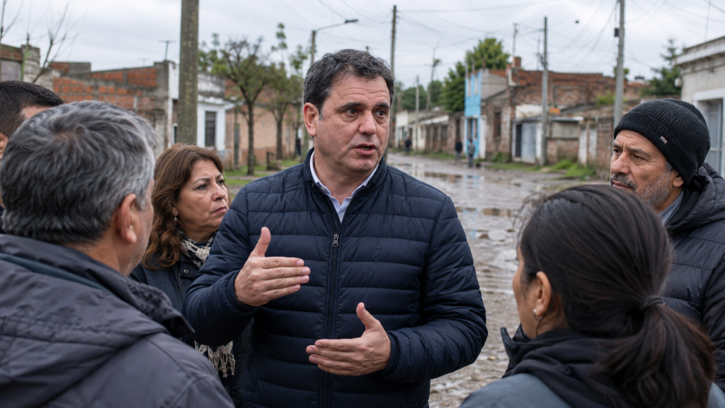 Lisandro Catal&aacute;n responsabiliz&oacute; a &ldquo;40 a&ntilde;os de peronismo&rdquo; por la situaci&oacute;n de Tucum&aacute;n durante una recorrida en R&iacute;o Chico