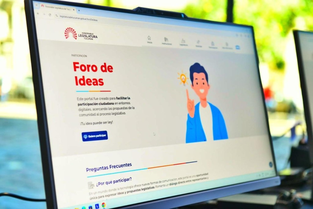 La Legislatura de Tucum&aacute;n lanz&oacute; el &ldquo;Foro de Ideas&rdquo;: una plataforma digital para que los ciudadanos propongan proyectos de ley